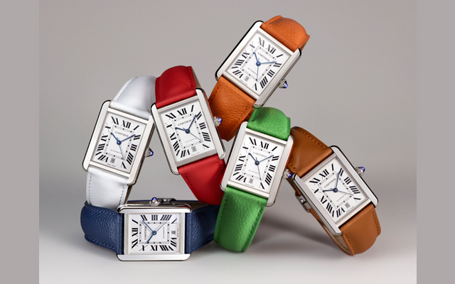Cartier saatlerin kordonları renklendi!